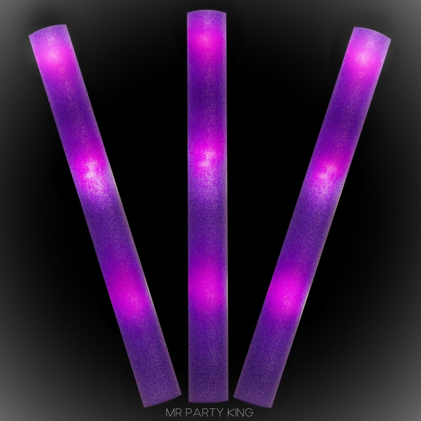 Mr. Party King Light Up LED Wands Batons DJ Flashing Glow Foam Sticks18" - Mr Party King