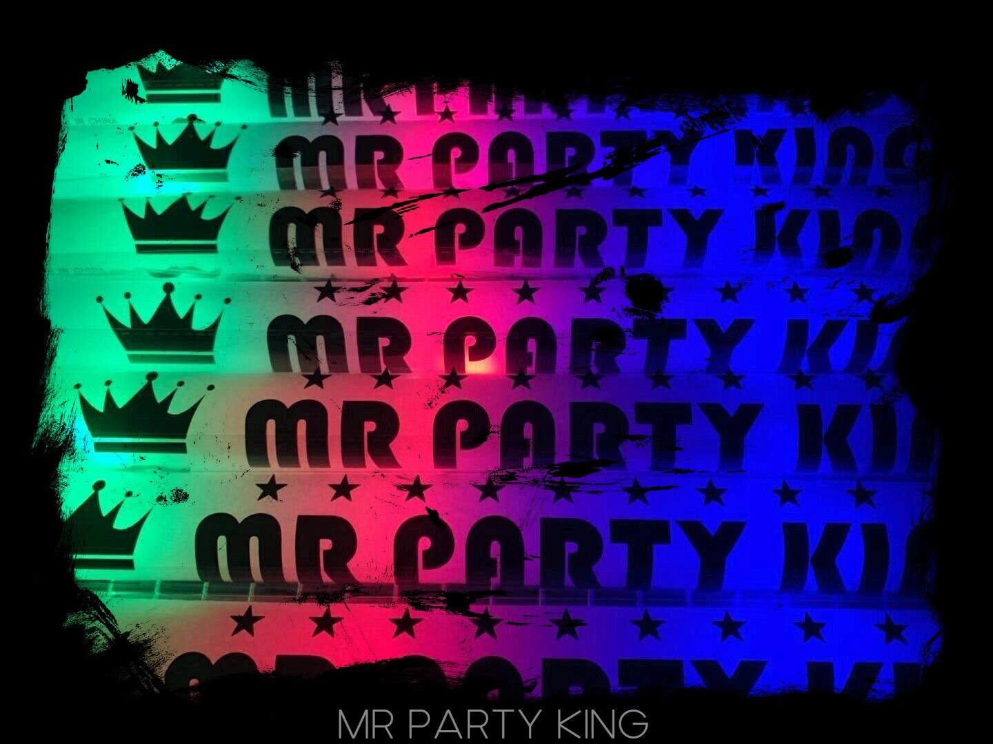 Mr Party King 50 palos de luz LED de espuma para fiesta, bastones